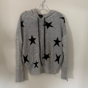 Vici Gray and Black Star Sweater